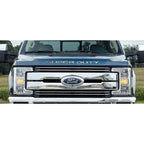 Polished Stainless Steel Front Letter Inserts for 2017 Ford Super Duty
