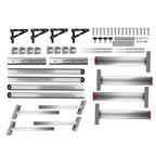 2Pcs Truck Bed Ladder Rack for Universal Fit (Adjustable Height, 800lbs Capacity)