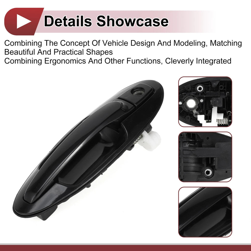 Car Exterior Door Handle for Hyundai Sonata (2015–2019) No. 836503C000 Black ABS