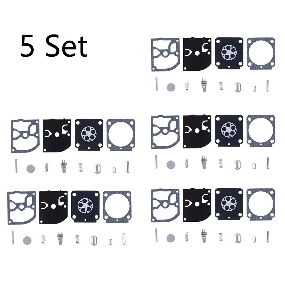 Set of 5 Carburetor Rebuild Kits for Stihl MS171 MS181 MS201 (RB-99 RB99)