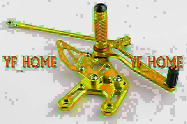 Gold Adjustable Rearset Footpeg for Kawasaki Ninja ZX10R (2008-2010)