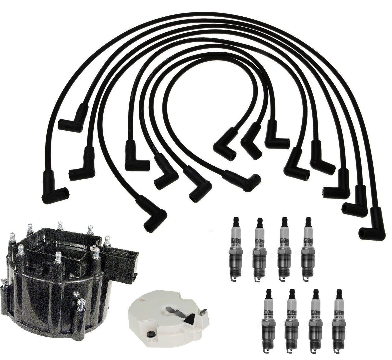 ACDelco Ignition Kit for C10 C15 (1973–1987) - Rotor, Cap, Wires, Spark Plugs