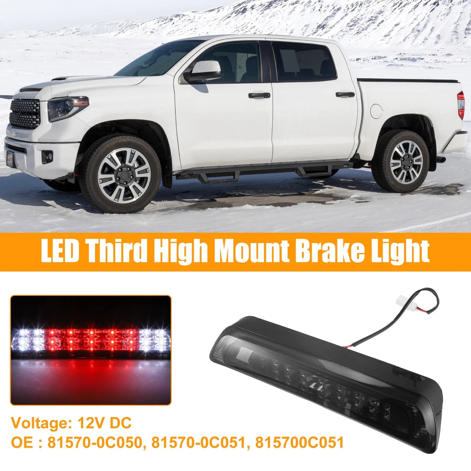 LED Third High Mount Brake Light 815700C051 for Toyota Tundra (2007–2021)