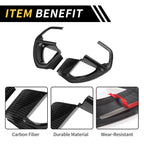 Set of 2 Carbon Fiber Steering Wheel Cover Trims for Toyota Tundra (2022–2024)