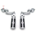 Chrome 32mm 1.25" Engine Guard Skull Footpeg for Harley Davidson