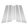 6 Pcs Door Pillar Window Trim for BMW 1-Series (2008–2016) Silver Tone