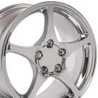 17" Chrome Front Wheel for 1988-2004 Chevy Corvette - RVO0042