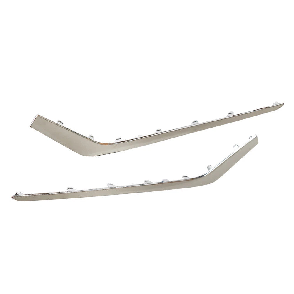 2X Front Chrome Bumper Trim Molding Step Pads for Sonata (2018–2019)