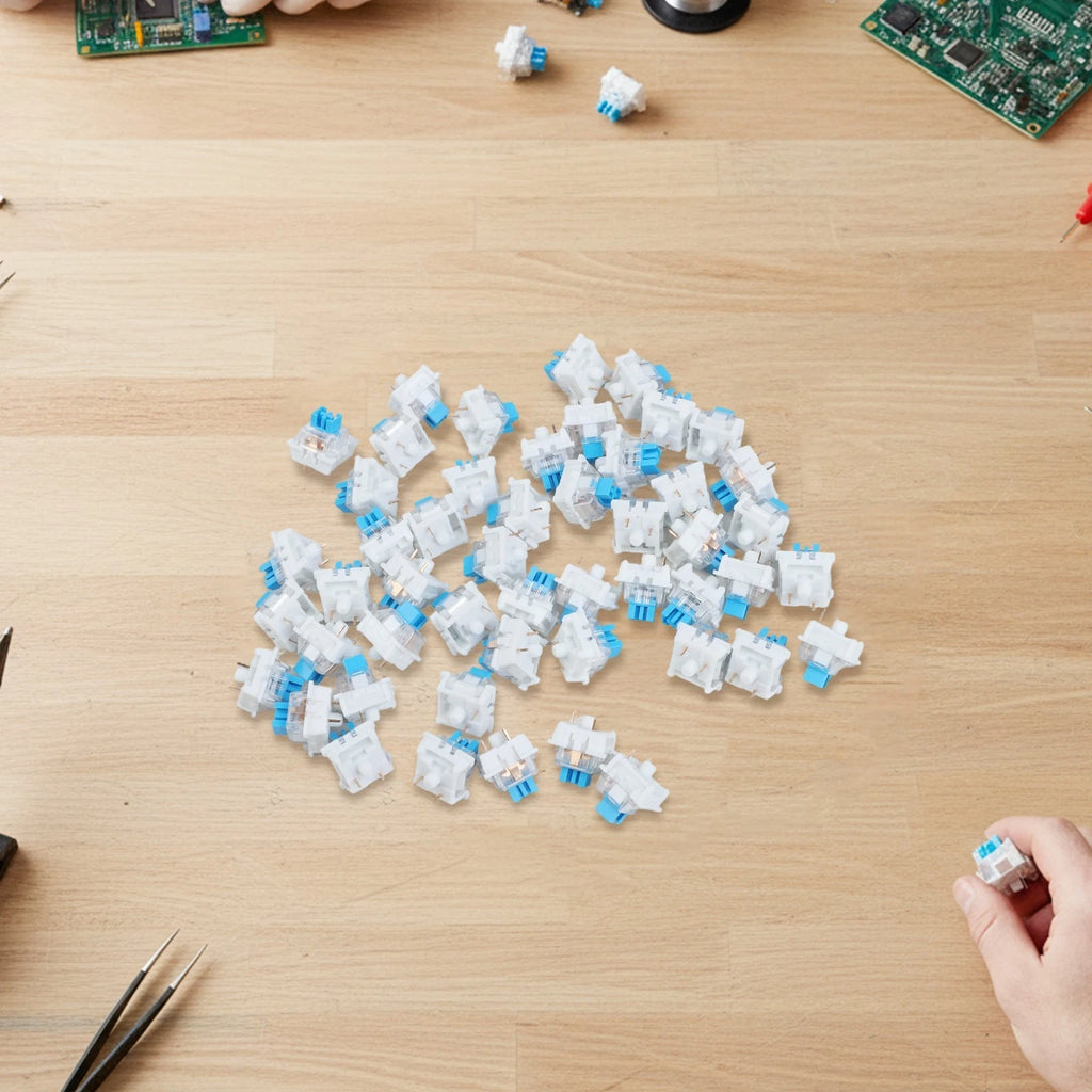 50 Pack Mechanical Keyboard Switches 3 Pin Tactile for Custom Builds