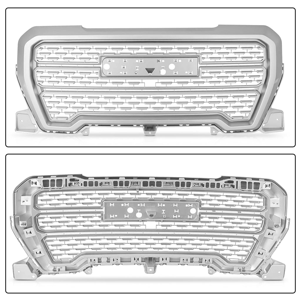 Chrome Front Upper Grille for GMC Sierra 1500 Denali (2019-2021)