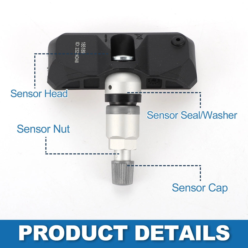Tire Pressure Sensor for Audi A8 (2009–2016) TPMS 185189 433MHz