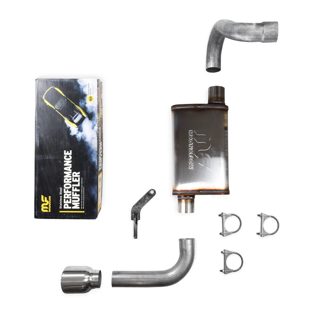 2.5" Single Exhaust Kit for Jeep Wrangler (2018–2025) Magnaflow DBL Wall Tip