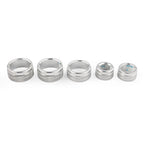 Set of 4 Air Conditioning Audio Button Switch Knob Covers for Toyota Camry (2018) Silver