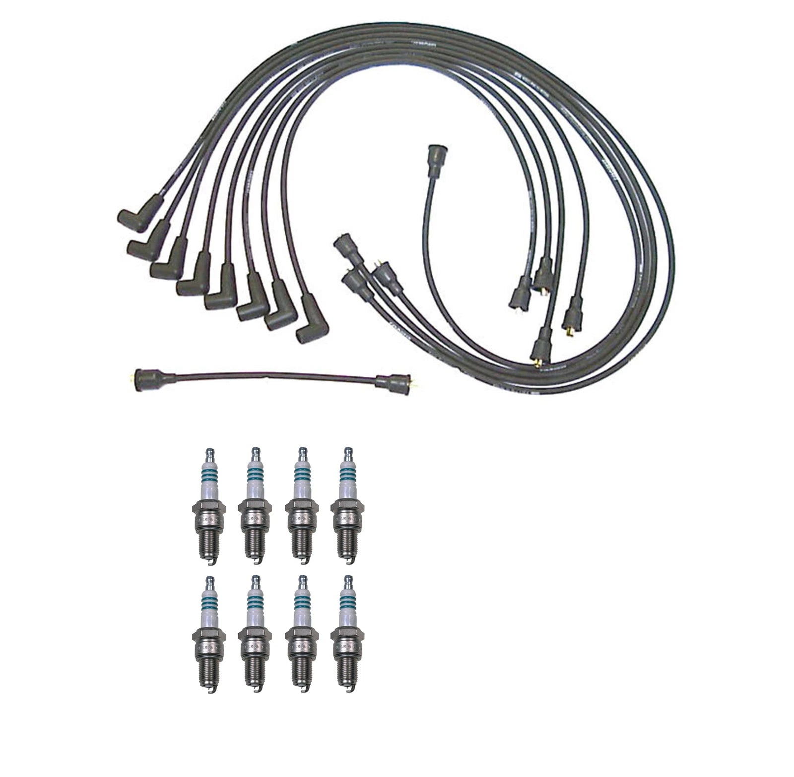 Denso Wire Set & 8 Iridium Power Spark Plugs Kit for Chevrolet GMC V8
