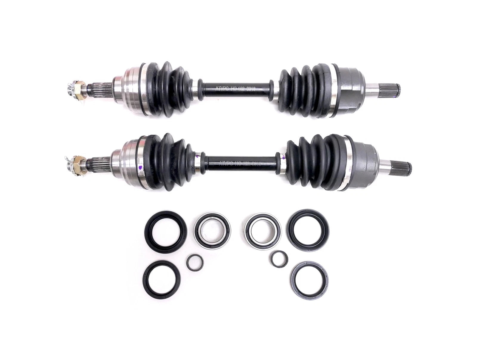 Set of 2 Front CV Axles & Bearing Kits for Honda FourTrax 300 4x4 (1993–2000)