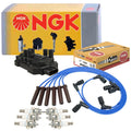 Set of 6 NGK Ignition Coil Wires & Spark Plugs for Chevy Pontiac V6