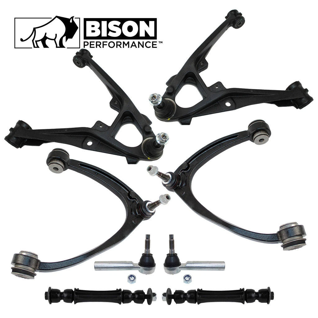 8pc Front Control Arm Sway Bar Tie Rods Kit for Cadillac GMC