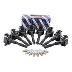 Set of 8 Ignition Coils & 8 Double Platinum Spark Plugs for BMW V8 N62 (2001–2010)