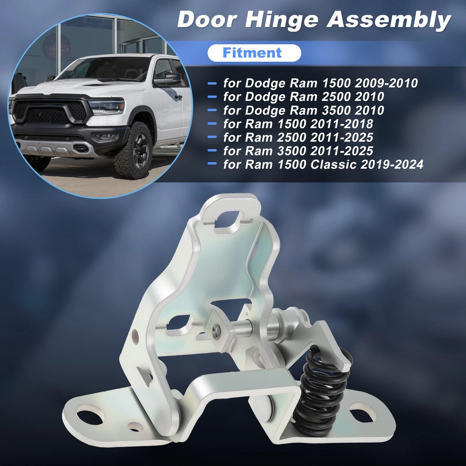 Front Right Lower Door Hinge for Dodge Ram 1500 2500 3500 (2009–2018) 68058519AC