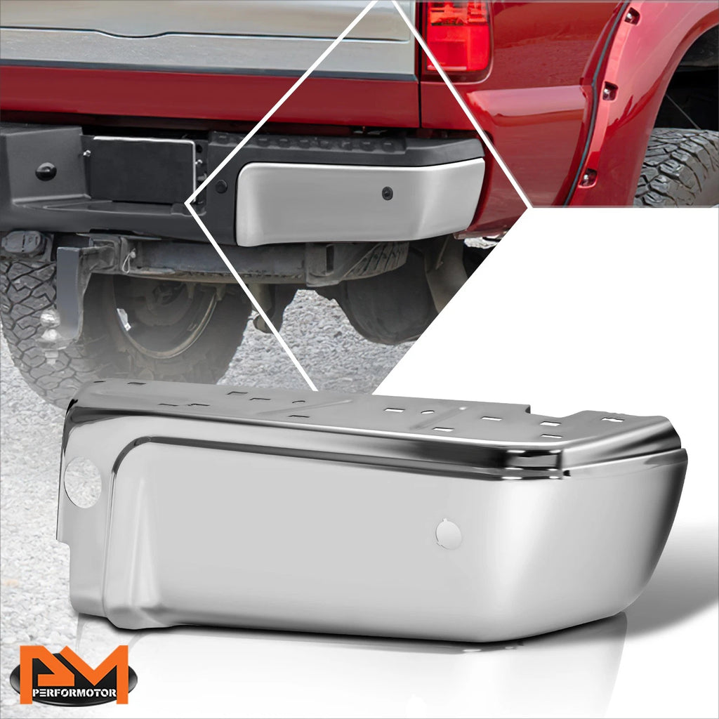 Chrome Rear Right Bumper End for Ford F250-F450 SD (2008–2016) w/Park Sensor Cutouts