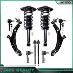 Set of 10 Rear Struts, Front Tie Rod, Control Arm, Sway Bar for Nissan Sentra (2000–2006)