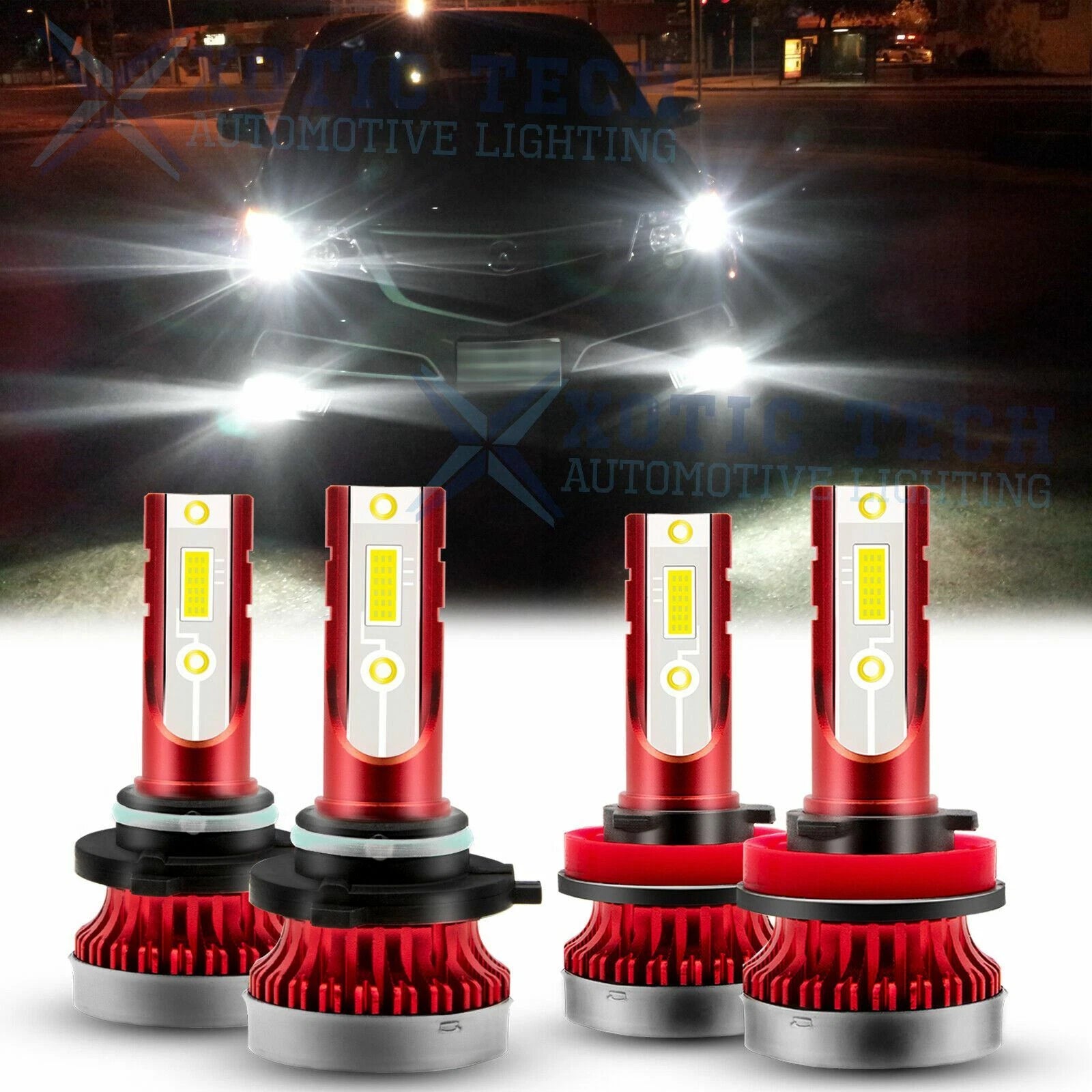 Xenon White LED Daytime Running Light & Fog Light Bulbs for Acura TSX (2009–2014)