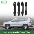 Car Door Handle Cover Trim for Toyota RAV4 (2013–2018) Carbon Fiber Black