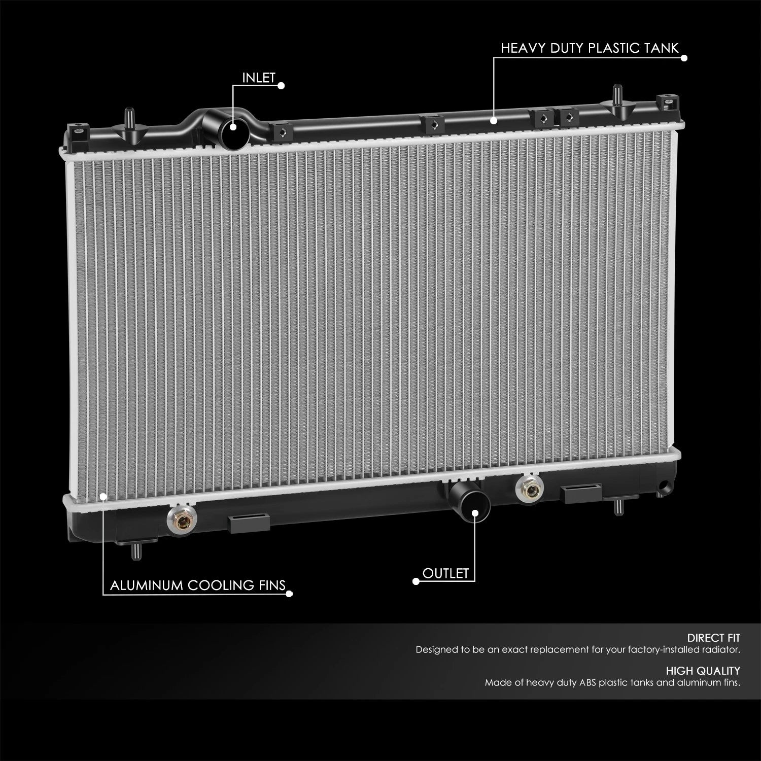 Aluminum Radiator for Dodge Neon SX 2.0L (2005) DPI2845