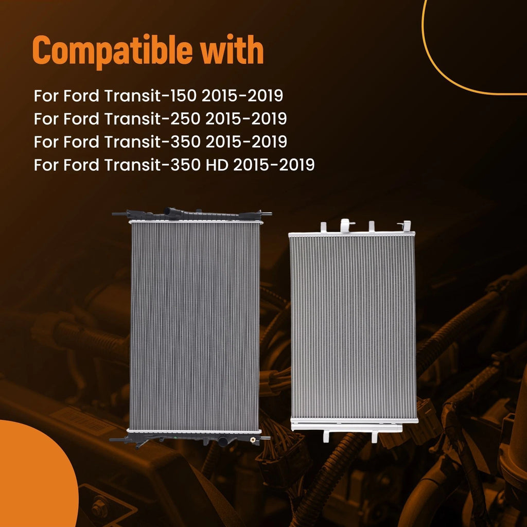 Radiator & AC Condenser for Ford Transit-150 Transit-250 (2015–2019) CK4Z8005A