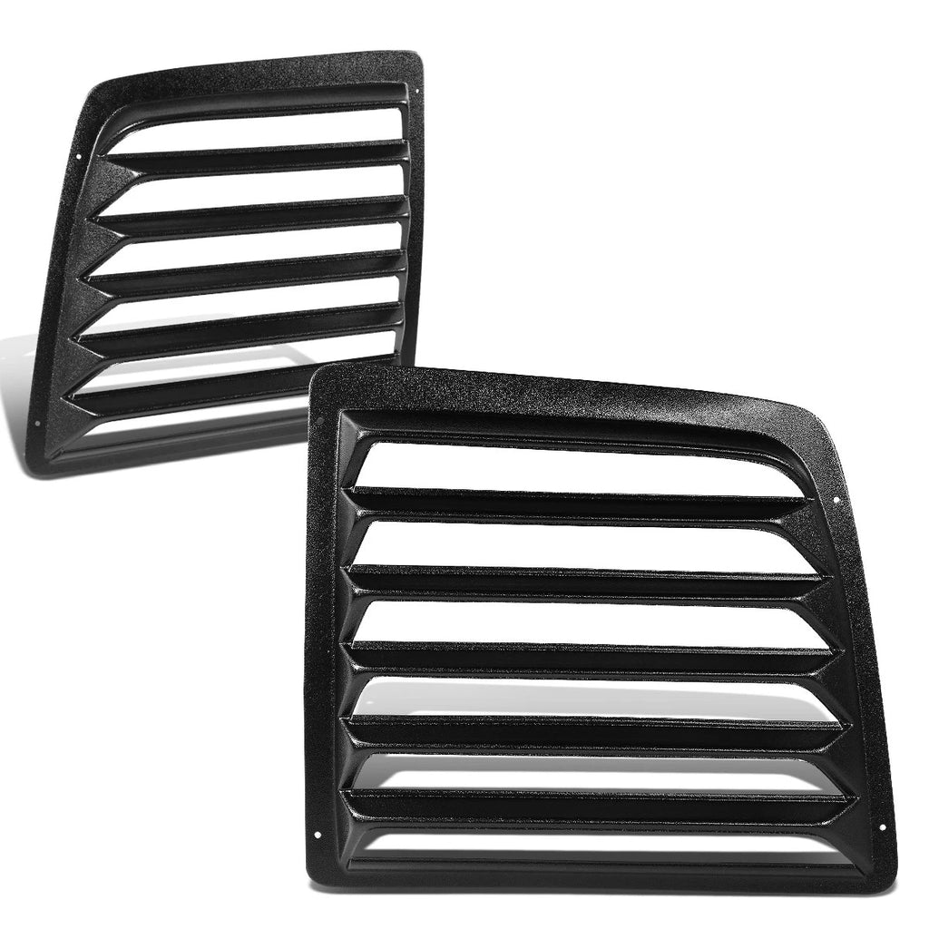 Pair ABS Rear Window Louvers for Chevy Express GMC Savana (1997–2017)