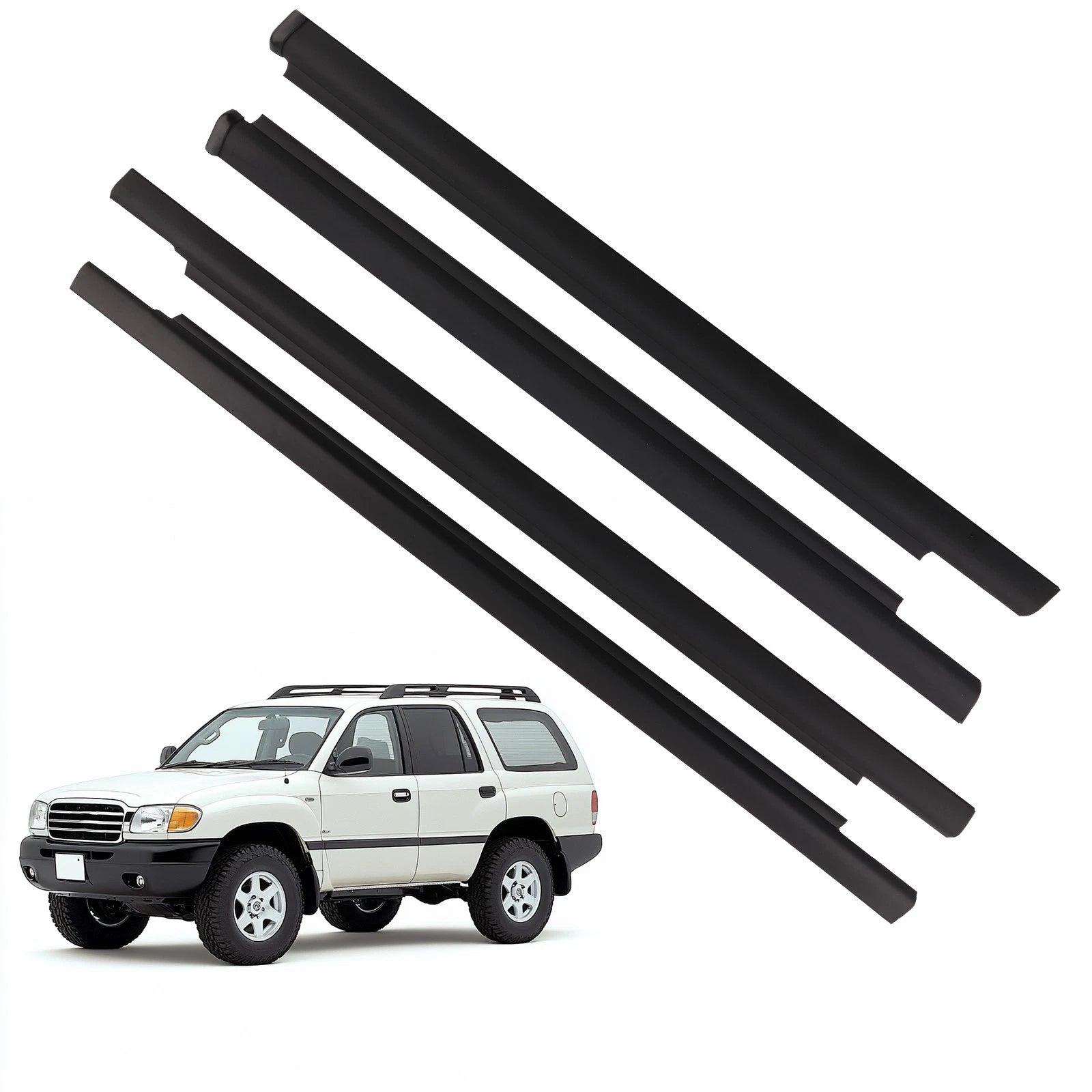 Set of 4 Weatherstrip Molding Trim for Toyota Sequoia (2001–2007)