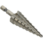 3X Step Drill Bit Set HSS 4241 Hexagonal Shaft for Metal Wood Plastic