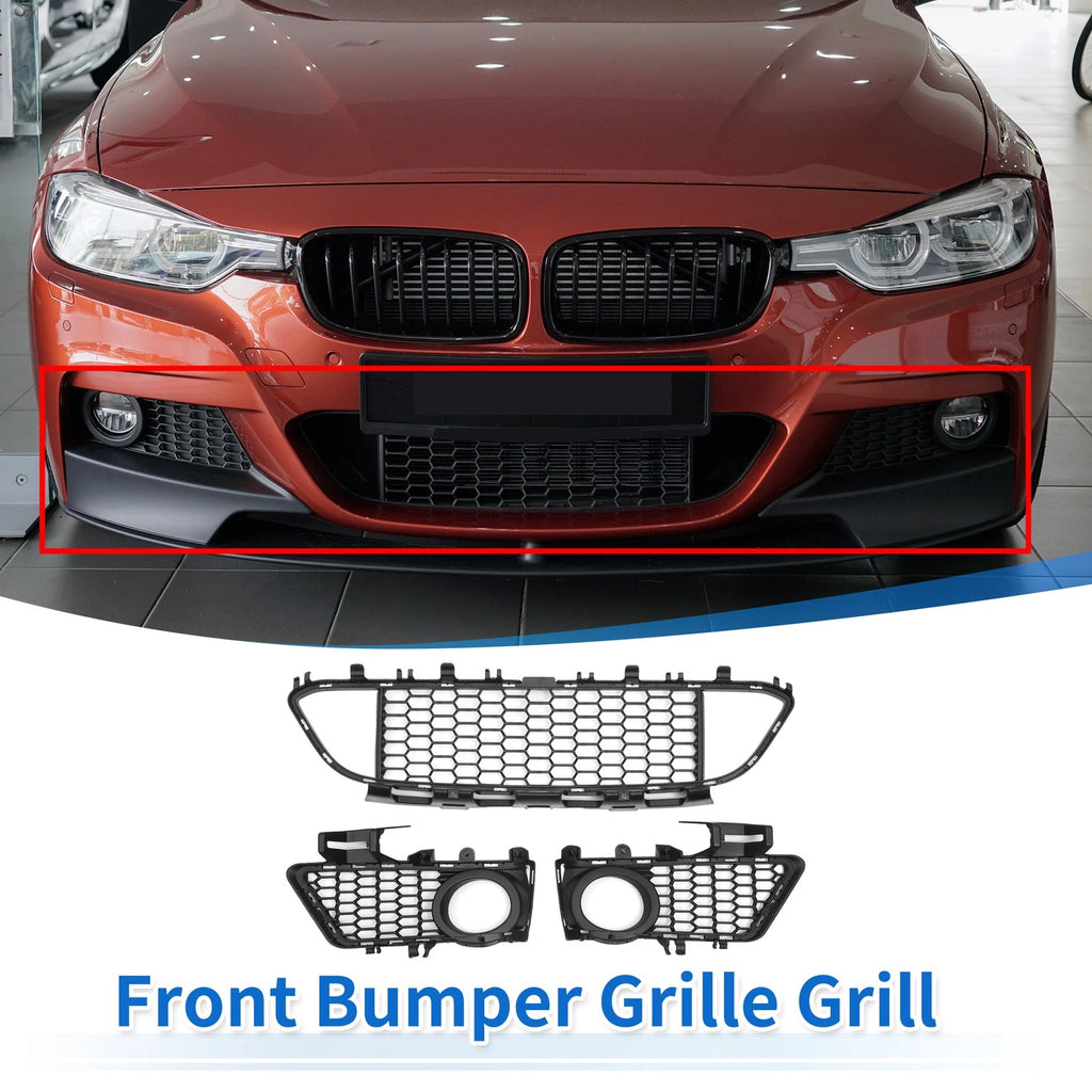 Set of 1 Front Lower Bumper Grille for BMW 320i (2013–2018)