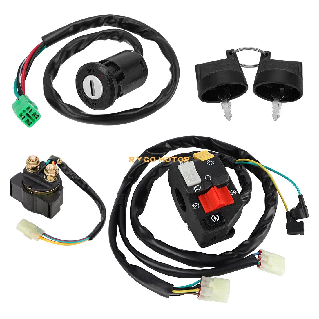 Handlebar Key Starter Relay Switch Kit for Honda TRX450ER (2006–2014)