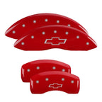Front and Rear Red Bowtie Caliper Covers for 2006–2009 Chevy Impala