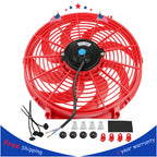 12V 14" Universal Slim Electric Radiator Cooling Fan Kit