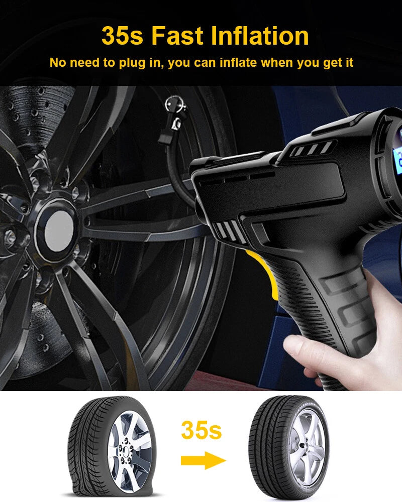 Air Tire Inflator for 12V Car and Motorcycle (2010–2025)