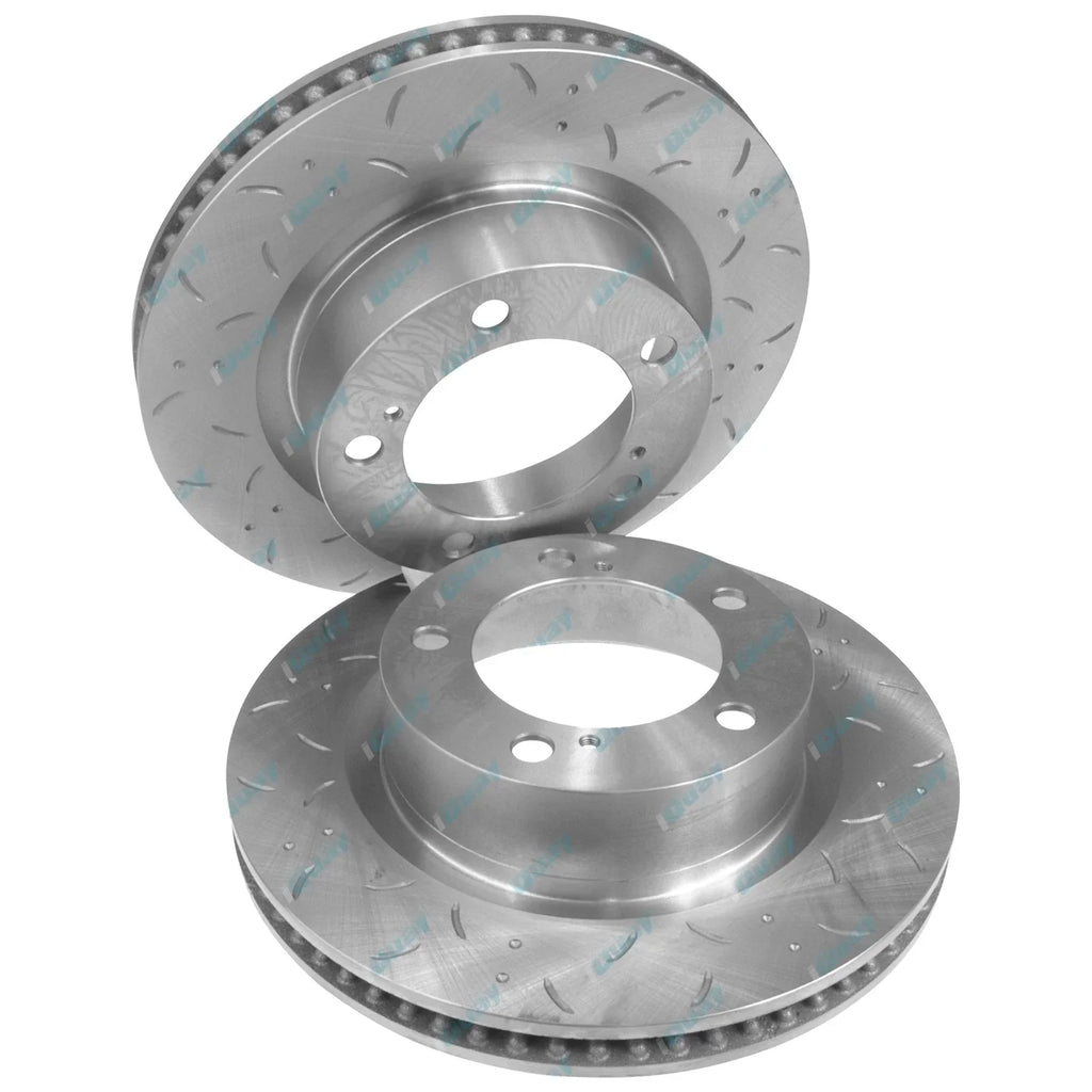 Dimpled & Slotted Disc Brake Rotors & Pads for Landcruiser 200 Series (2008-2023)