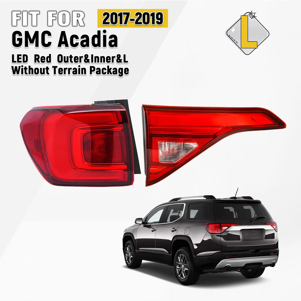 LED Tail Light for GMC Acadia (2017–2019) Outer Inner Driver Side