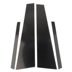 4 x Black Door Trim Pillar Post Covers for VW Jetta (2012-2018)
