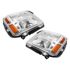 Set of 2 Halogen Headlights for GMC Terrain (2010â2015) Chrome Clear