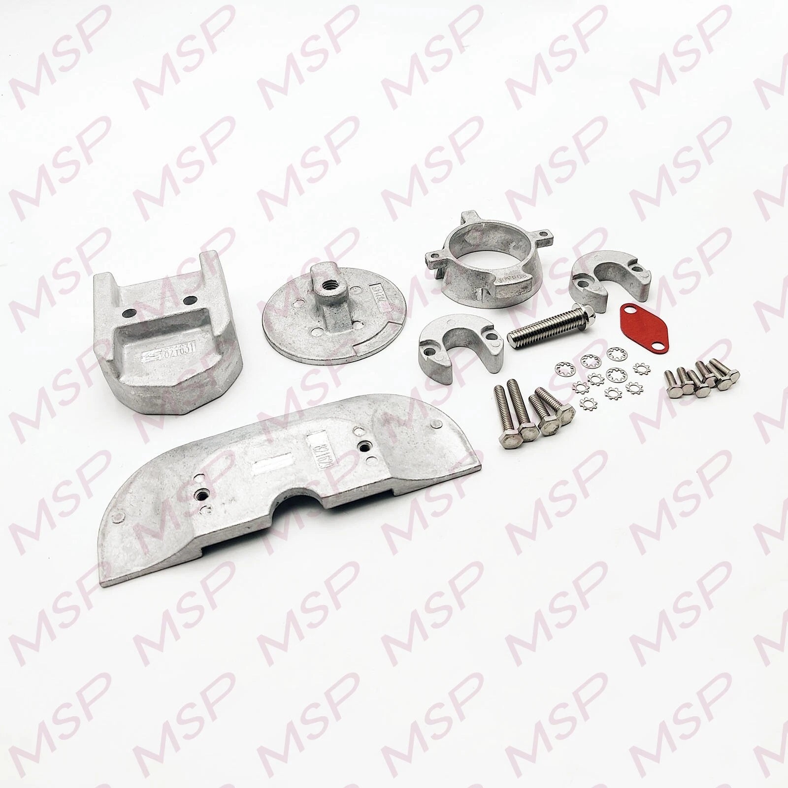 Aluminum Anode Kit for Mercruiser Alpha 1 Gen 2 (W/ Hardware 888756Q03)