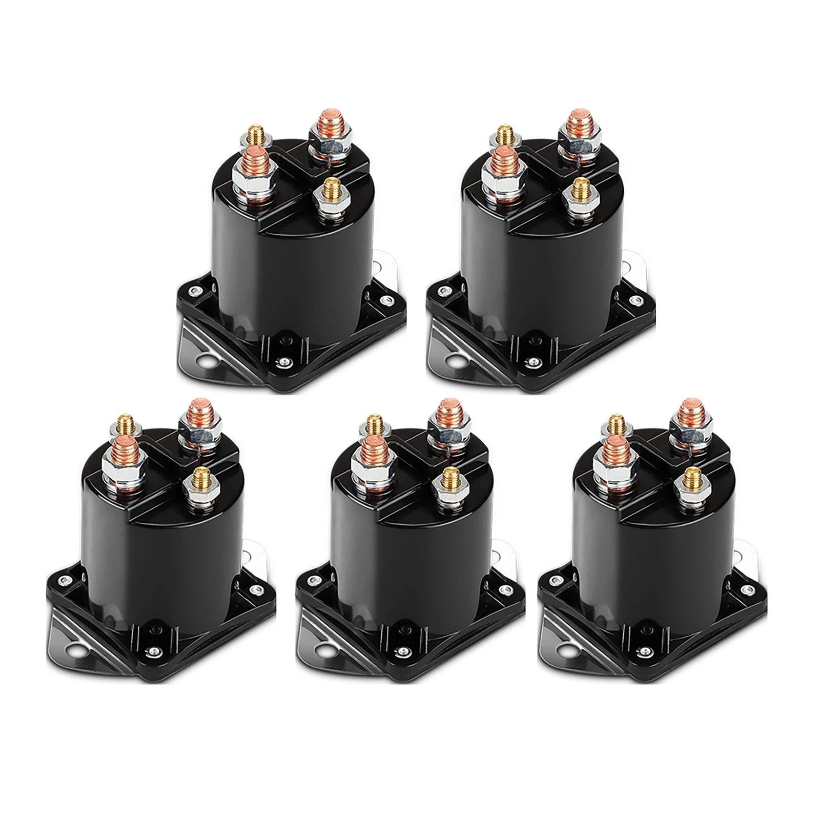 5pcs 36 Volt Solenoid for Club Car DS Golf Cart (1976–1998) 4 Terminal