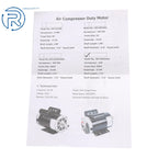 Electric Motor for Compressor Duty (230V, 5HP, Frame 56HZ)