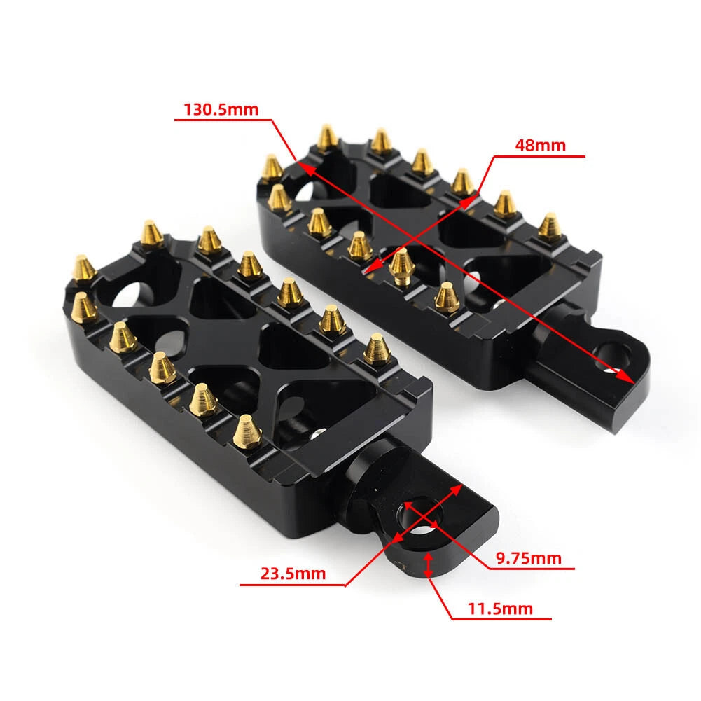 Foot Pegs for Harley Touring, Softail, Dyna (2010–2023) - Black MX Style