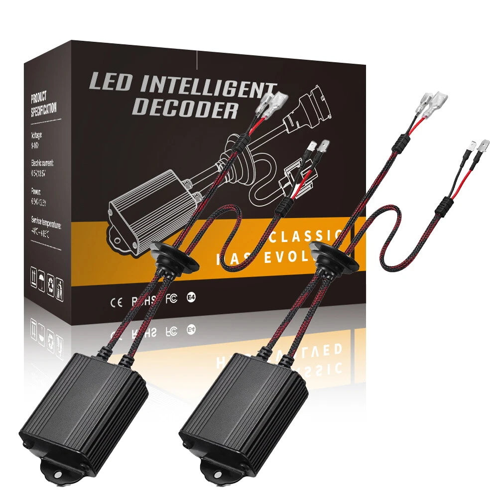 2X H1 H3 Canbus LED Headlight Anti Flicker Resistor for