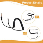 Microphone Cable Cord for Yaesu MH48 MH36 MH42 (Replacement)