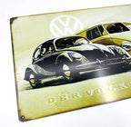 Metal Sign Vintage Volkswagen Beetle Large Reproduction for (1957–1979)