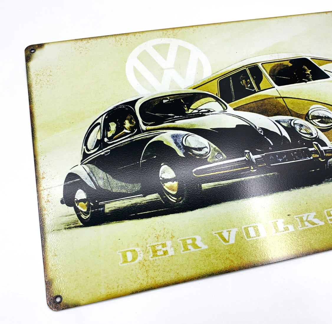 Metal Sign Vintage Volkswagen Beetle Large Reproduction for (1957–1979)