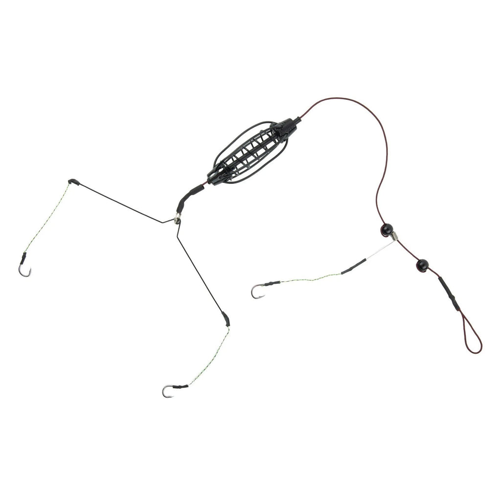 Fishing Feeder Rig Set for Carp Fishing (Black)